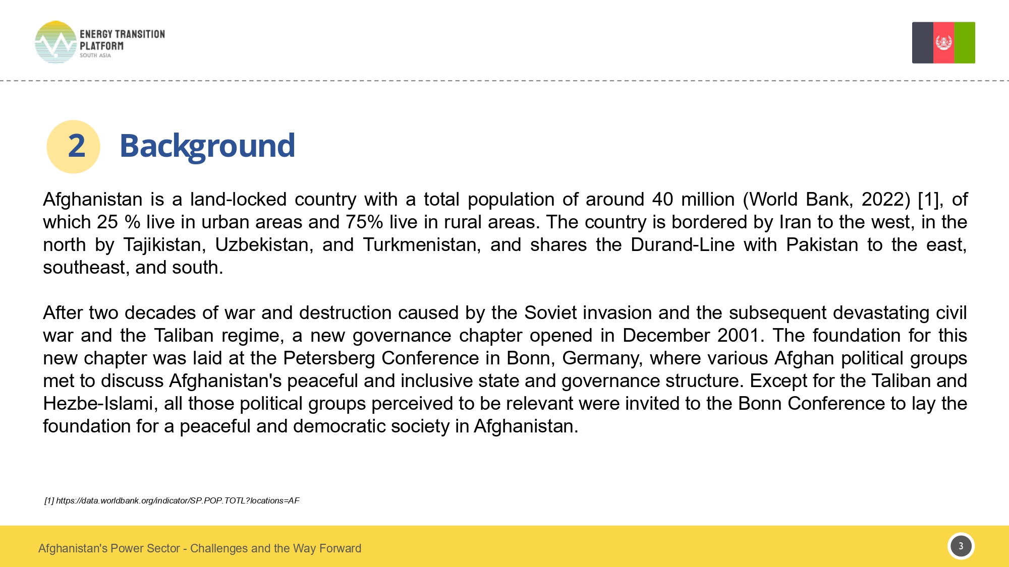 Afghanistan Policy Brief