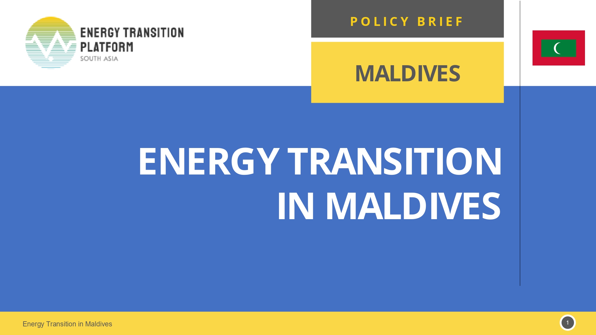 Maldives Policy Brief